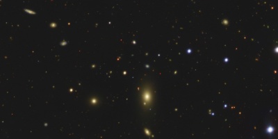 Imagen en color de una zona del cielo observada con J-PAS